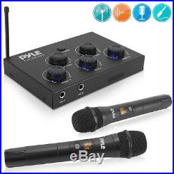 Pyle PDWMKHRD22WM. 5 HDMI Wireless UHF Microphones & Bluetooth Karaoke Mixer Set