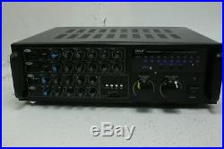 Pyle PMXAKB2000 2000 Watt DJ Karaoke Mixer & Amplifier w Built In Bluetooth