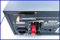Pyle PMXAKB2000 2000 Watt Wireless Bluetooth Stereo Mixer Karaoke Amplifier