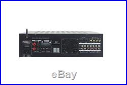 Pyle PMXAKB2000 2000 Watts (1000W + 1000W at 4 Ohms) DJ Karaoke Mixer and Amp