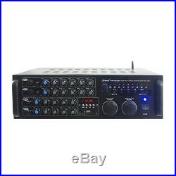 Pyle PMXAKB2000 2000W DJ Karaoke Mixer & Amplifier With MIC/RCA Audio/Video Inputs