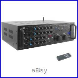 Pyle PMXAKB2000 DJ Karaoke Mixer & Amplifier with Built-in Bluetooth, 2000 watt