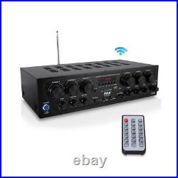 Pyle PTA62BT. 5 750W 6-Channel Bluetooth Home Audio Amplifier with Receiver