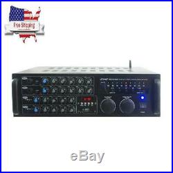 Pyle Pmxakb2000 2000 Watt Bluetooth Stereo Mixer Karaoke Amplifier, Microphone