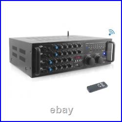 Pyle Pmxakb2000 2000W Bt Stereo Mixer Karaoke Amp Mic/Rca Audio/Video Bluetooth