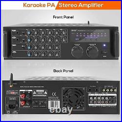 Pyle Pro PMXAKB1000 1,000-Watt Bluetooth Stereo Mixer Karaoke Amp