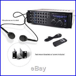 Pyle Pro PMXAKB1000 Bluetooth Stereo Karaoke Mixer/Amplifier 1000W
