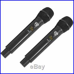 RKI60 Dual UHF 8 Chan Wireless Microphone Karaoke Interface+Mic Mixer Musical