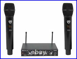 RKI60 Dual UHF 8 Chan Wireless Microphone Karaoke Interface+Mic WithO Bluetooth