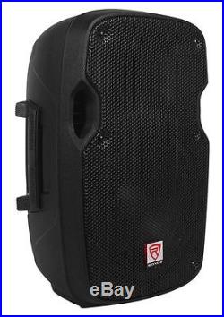 Rockville 1000w 2 Chan Karaoke Amplifier/Mixer(2) VHF Mics+2 8 Speakers+Stands
