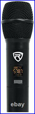 Rockville RKI65BT Dual UHF Wireless Microphones+Bluetooth Karaoke Mic Interfa