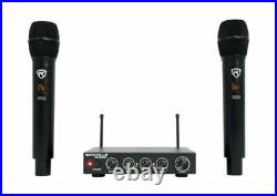 Rockville RKI65BT Dual UHF Wireless Microphones+Bluetooth Karaoke Mic Interface