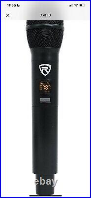 Rockville RKI65BT Dual UHF Wireless Microphones+Bluetooth Karaoke Mic Interface
