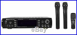 Rockville RPA7000UWM 1000w 2 Chan Pro/Karaoke Amplifier/Mixer with(2) VHF Mics+USB