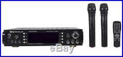Rockville Rpa7000Uwm 1000W 4 Chan Pro/Karaoke Amplifier/Mixer With(2) Vhf Mics+Usb