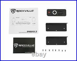 Rockville SINGMIX 5 2000w Bluetooth DJ/Pro/Karaoke/Home Amplifier Mixer Recei