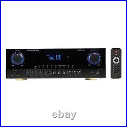 Rockville SINGMIX 5 2000w Bluetooth DJ/Pro/Karaoke/Home Amplifier Mixer Receiv