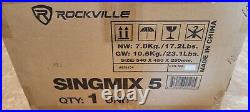 Rockville SINGMIX 5 2000w Bluetooth DJ/Pro/Karaoke/Home Amplifier Mixer Receiver