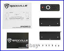 Rockville SINGMIX 5 2000w Bluetooth DJ/Pro/Karaoke/Home Amplifier Mixer Receiver