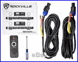 Rockville SingMix 2 Rack Mount 2000w Karaoke Amplifier/Mic Mixer+Bluetooth/Echo