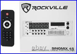 Rockville SingMix 45 1000w Powered Karaoke Mixer Amplifier withBluetooth/USB/Echo