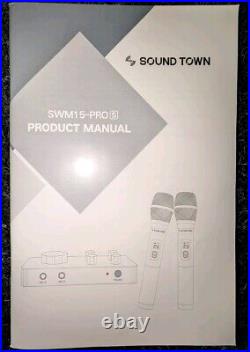 SWM15-PROS Wireless Mic Karaoke Mixer SystemHD Arc Aux Bluetooth Smart TV Stream