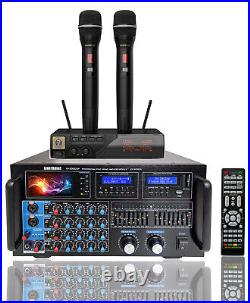 Singtronic 5000W Karaoke Amplifier Mixer + UHF Wireless Microphones