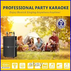 Singtronic BT-1500DSP Portable 1500W Karaoke Speaker Free 2 x Wireless Mics