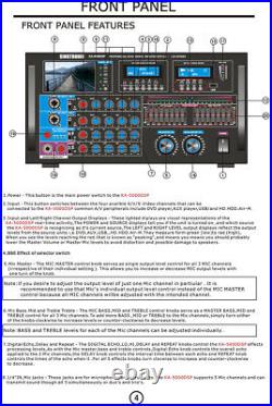 Singtronic Professional KJ/DJ 5000W Karaoke Mixer Amplifier with EQ & Recording