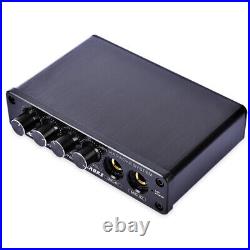 Small Audio Mixer Stereo Pre-amp with Microphone Input for Home KARAOKE System
