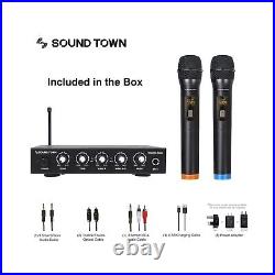 Sound Town Wireless Microphone Karaoke Mixer System with HD Audio Return Chan