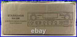 Starfavor KA-100 2-CH Stereo Karaoke Amplifier System/Receiver NEW