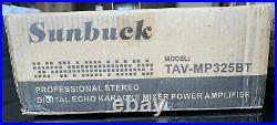 Sunbuck Professional Stereo Digital Echo Karaoke Mixer Power Amplifier NEW