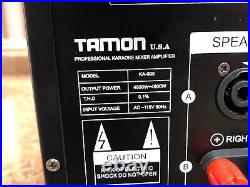 TAMON 9000W Karaoke Mixer Amplifier with Digital Dual Echo & Anti-howling System