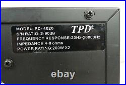 TPD Pro Digital Stereo Echo Mixing Amplifier PD-4020