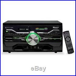 Technical Pro Receiver Amplifier DVD Player Bluetooth USB FM SD Mic Input DV4000