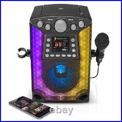 The Singing Machine Bluetooth CD+G Karaoke Sound System with LED Lights, SML633