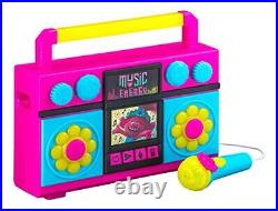 Trolls World Tour Sing Along Boom Box Speaker with Microphone for Fans of
