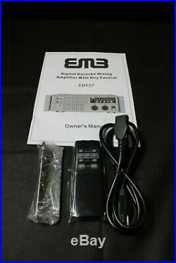 USED GOOD EMB pro 700-watt digital karaoke mixer stereo amplifier ebk37