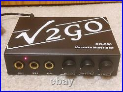 V2Go GO-500 Compact Portable Karaoke Audio Sound Mixer 3 Mic input, Echo