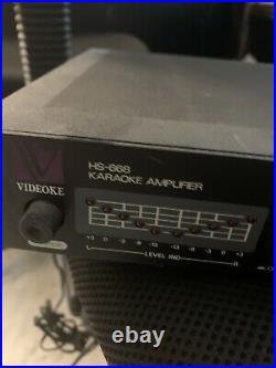 VIDEOKE HS-668 KARAOKE AMPLIFIER DIGITAL ECHO Gently Used Powers Up 110 See Pics