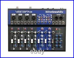 VOCOPRO WirelessMix-2 All-In-One Live Sound / Karaoke Mixer with 2 UHF Wirele