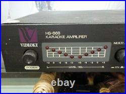 Videoke Hs-668 Karaoke Amplifier Digital Echo &sony Dynamic Microphone F-v55