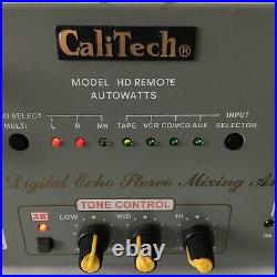 Vintage Calitech HD Remote Autowatts Digital Echo Stereo Mixing Amplifier