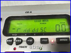 Vintage Numark Kmx01 Dual CD Player Mixer Karaoke Capabilities FOR PARTS/REPAIR