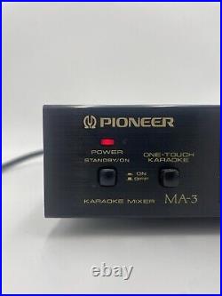 Vintage Pioneer Karaoke Mixer Digital Echo Model MA-3 Black Tested & Working