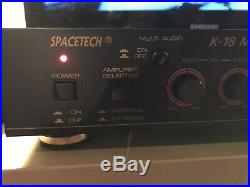 Vintage Spacetech A/V Karoke Mic Mixer Amplifier K-18 Compact Disc Digital Audio