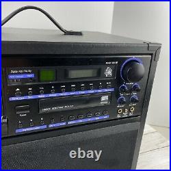 VocoPro Bravo AUX CD DVD Cassette Player Karaoke Professional System TESTED