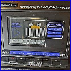 VocoPro Bravo II CD CDG Cassette Player Karaoke Professional System TESTED