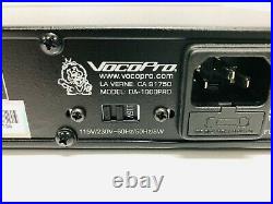 VocoPro DA-1000 Pro Three-Microphone Karaoke Rack Audio Mixer with Power Cord